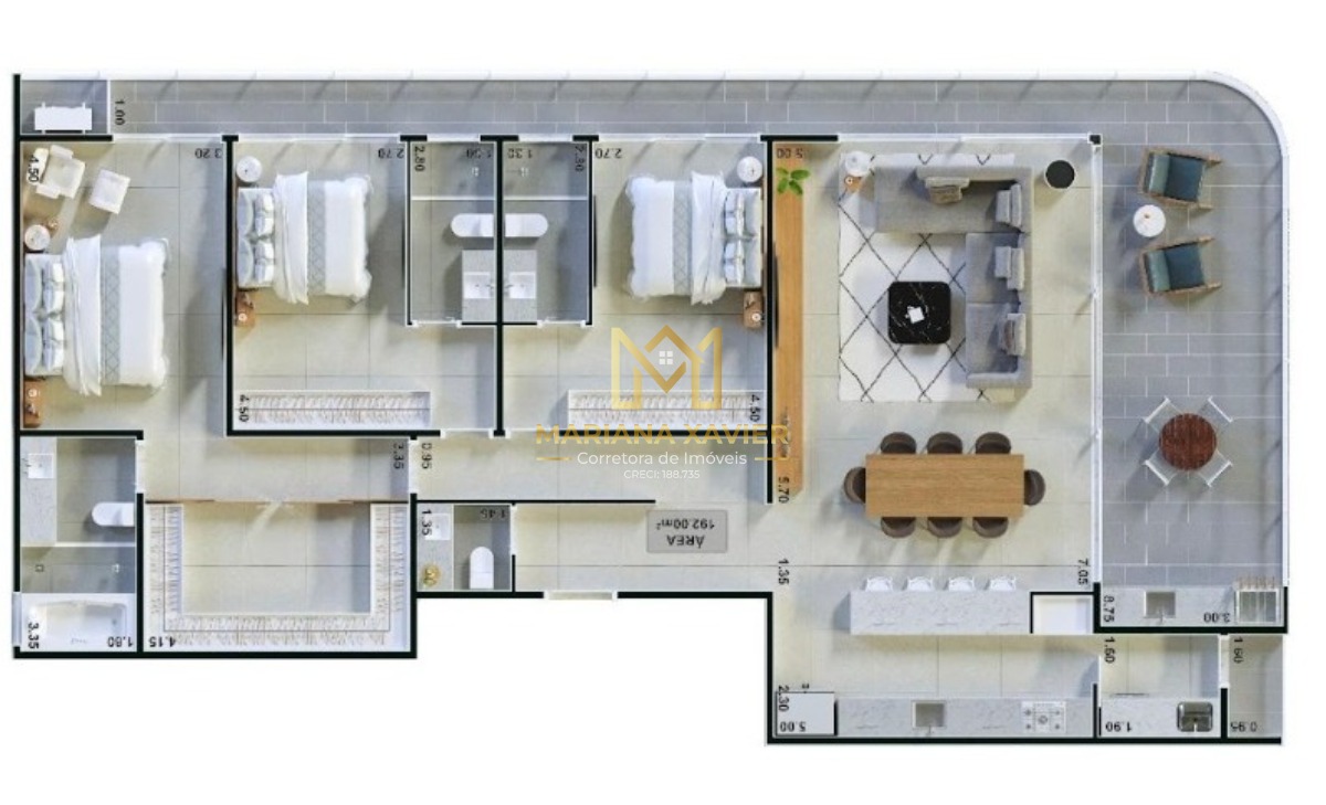 Apartamento, 3 quartos, 192 m² - Foto 11